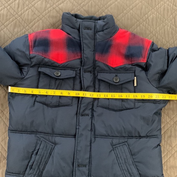Hollister Navy Fleece Puffer Jacket size M - Picture 15 of 17